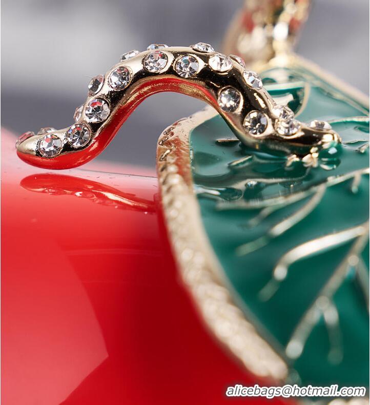 Buy Cheap Chanel Métiers d'art Apple Minaudiere Laquered Metal With Enamel AS4659 Red/Green/Gold 2026