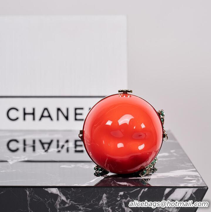 Buy Cheap Chanel Métiers d'art Apple Minaudiere Laquered Metal With Enamel AS4659 Red/Green/Gold 2026