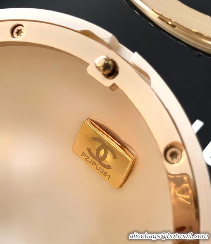 Promotional Chanel Pearl Ring Minaudiere With Plexi & gold-tone metal AS4660 Pearly White 2026