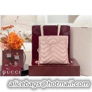 Good Product Gucci GG Marmont Nano Bucket Bag in Leather 828711 Pink 2026