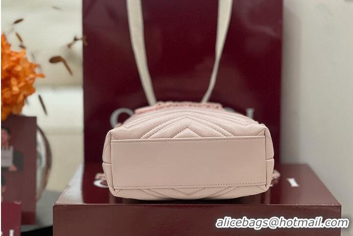 Good Product Gucci GG Marmont Nano Bucket Bag in Leather 828711 Pink 2026