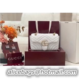 Good Looking Gucci GG Marmont Small Shoulder Bag In Leather 828712 White 2026