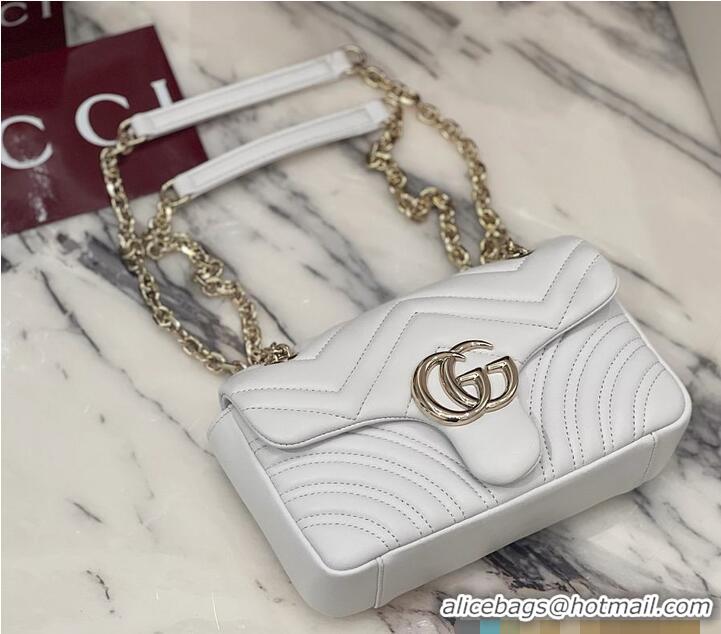 Good Looking Gucci GG Marmont Small Shoulder Bag In Leather 828712 White 2026