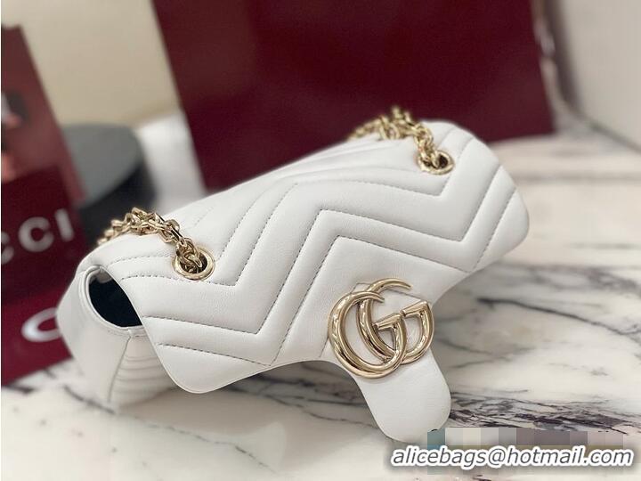 Good Looking Gucci GG Marmont Small Shoulder Bag In Leather 828712 White 2026