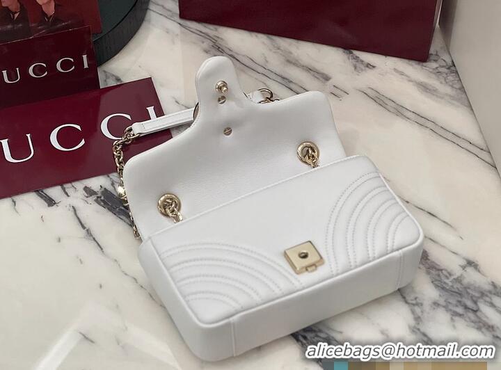 Good Looking Gucci GG Marmont Small Shoulder Bag In Leather 828712 White 2026