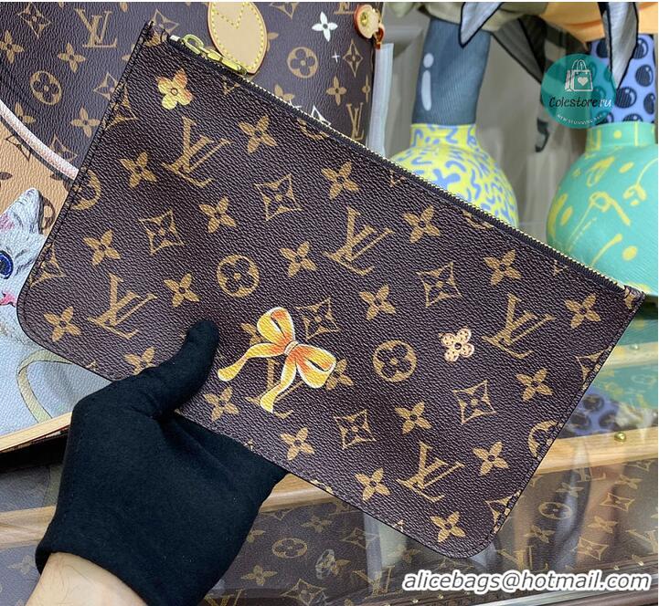 Buy Inexpensive Louis Vuitton Monogram Canvas Neverfull MM Cat M41256