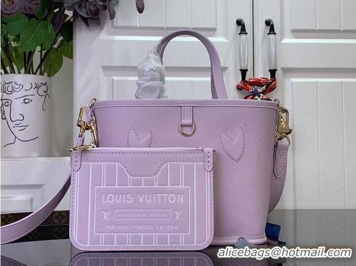 Promotional Louis Vuitton Neverfull Bandouliere Inside Out BB Monogram M14995 Misty Lilac