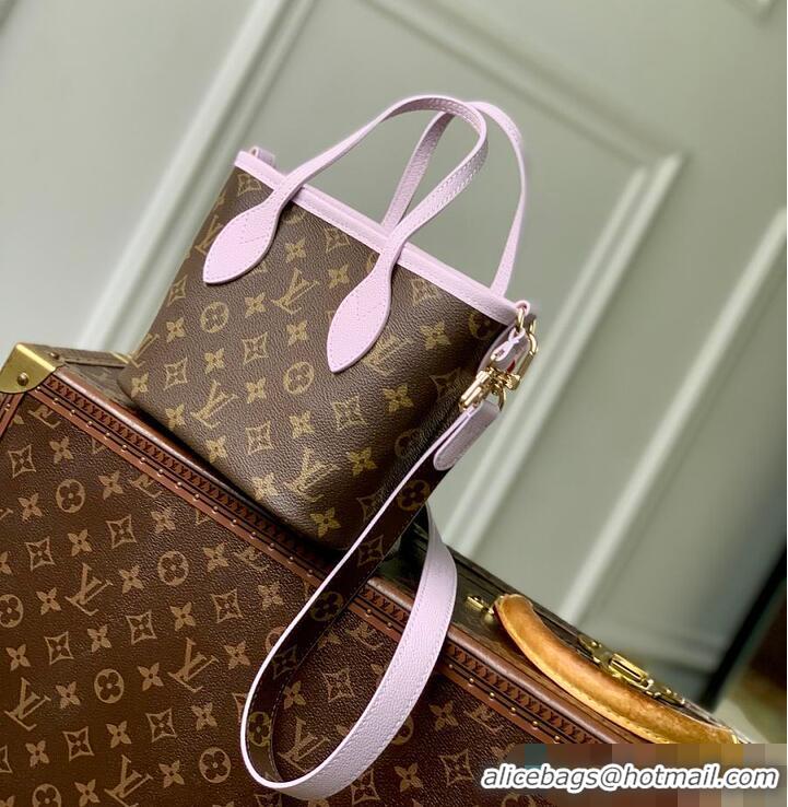 Big Discount Louis Vuitton Neverfull Bandouliere Inside Out BB M26365 Misty Lilac