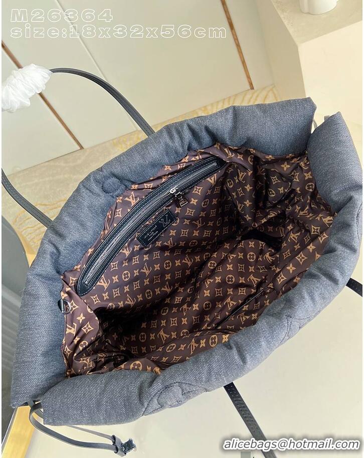 Grade Design Louis Vuitton LV Ski Neverfull Inside Out MM Other Monogram Canvas Black Jeans M26364