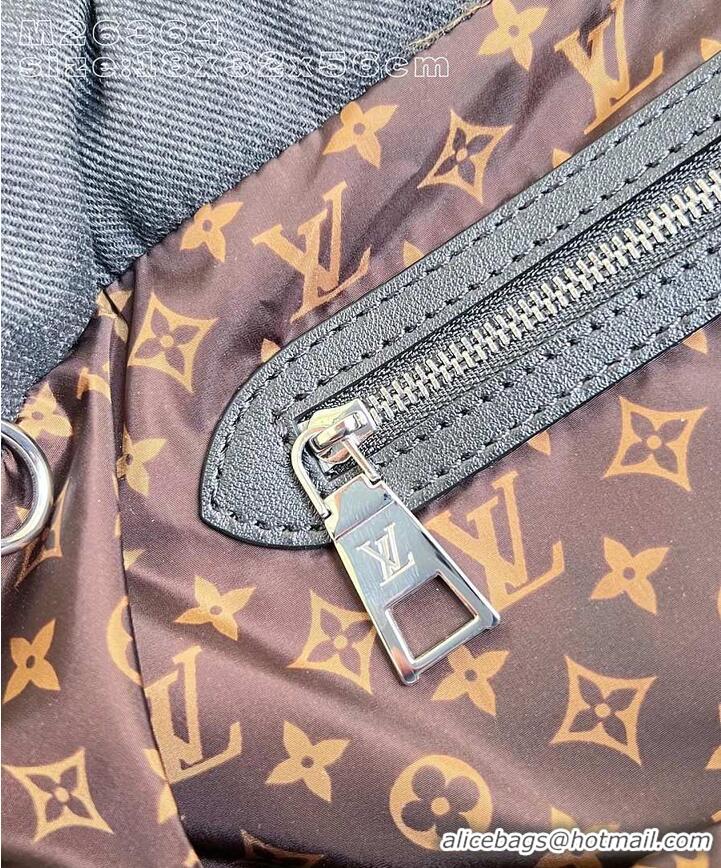 Grade Design Louis Vuitton LV Ski Neverfull Inside Out MM Other Monogram Canvas Black Jeans M26364