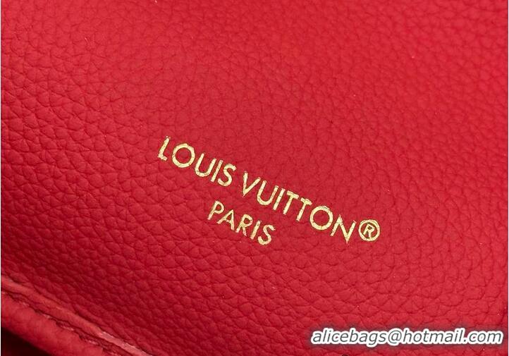 Top Grade Louis Vuitton Monogram Canvas Neverfull Bandouliere Inside Out BB Tote Bag Red Leather M28236 2026