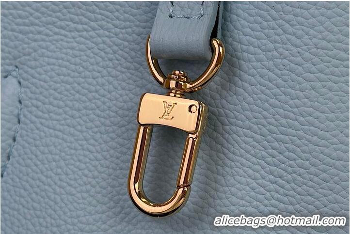 Promotional Louis Vuitton Monogram Canvas Neverfull BB Bandouliere Inside Out Leather M26365 Sky Blue