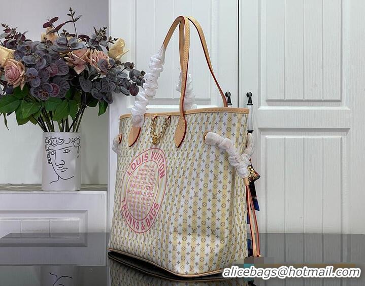 Luxury Cheap Louis Vuitton Neverfull MM LV Stamp Banana M28378 2026