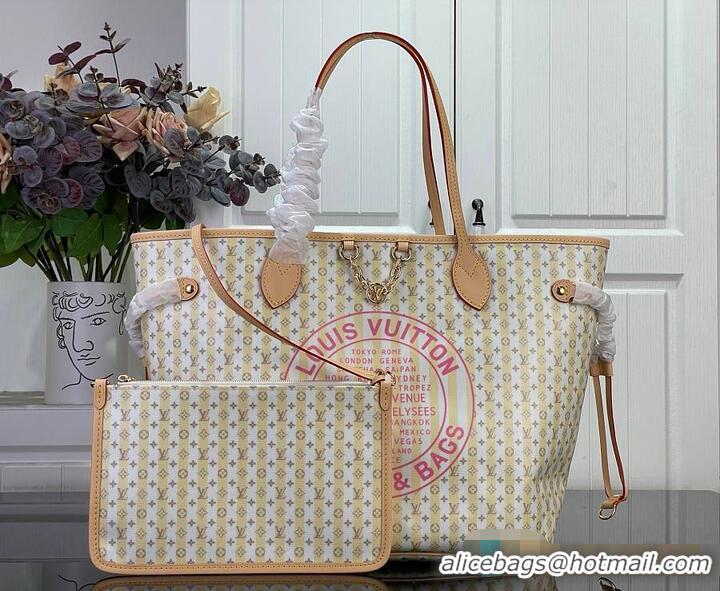 Luxury Cheap Louis Vuitton Neverfull MM LV Stamp Banana M28378 2026