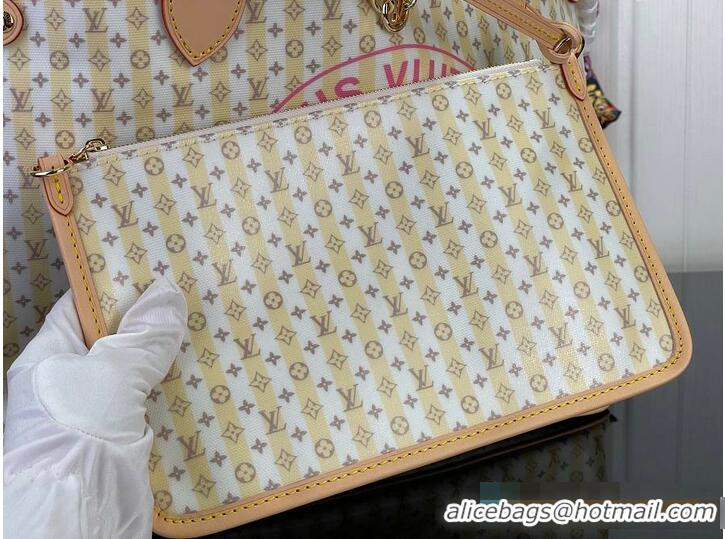 Luxury Cheap Louis Vuitton Neverfull MM LV Stamp Banana M28378 2026