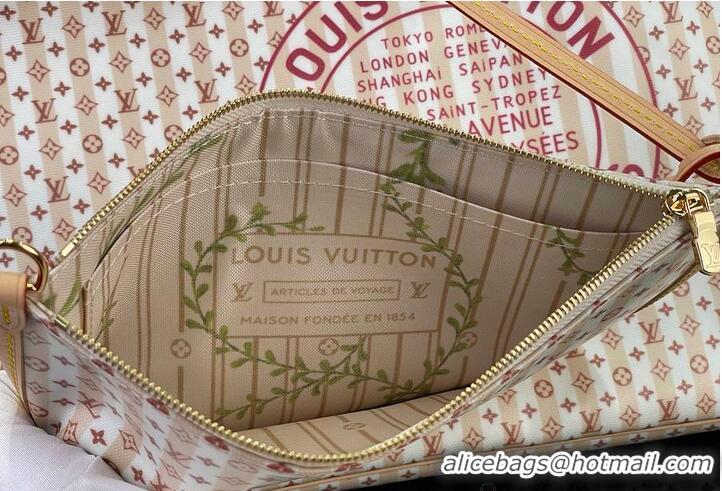 Good Quality Louis Vuitton Neverfull MM LV Stamp M28378 Nude Rose 2026