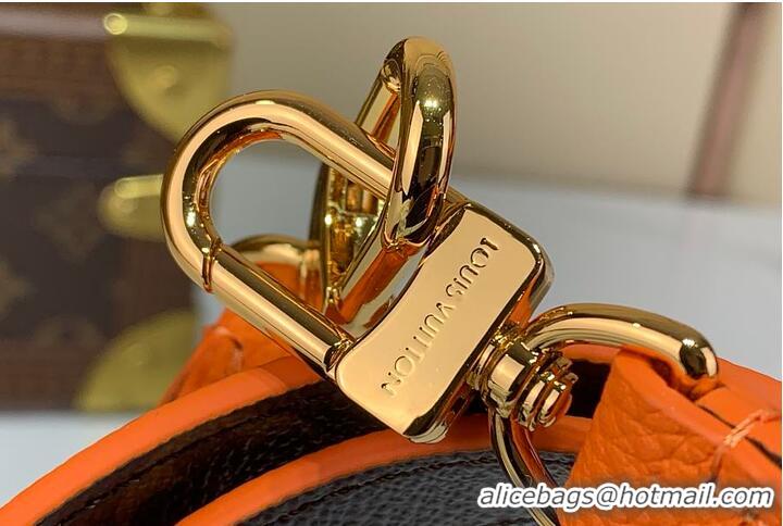 Top Grade Louis Vuitton Monogram Canvas Neverfull Bandouliere Inside Out BB Tote Bag M12099 Orange