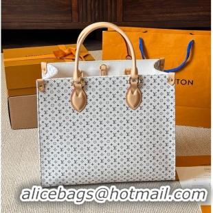 Super Quality Louis Vuitton OnTheGo PM M12020 Azure Blue/Sand
