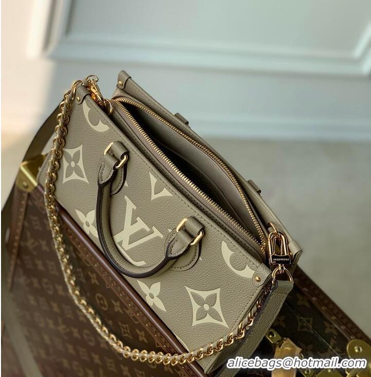 Top Grade Louis Vuitton Monogram Empreinte Leather OnTheGo East West Tote Bag M27577 Green 2026