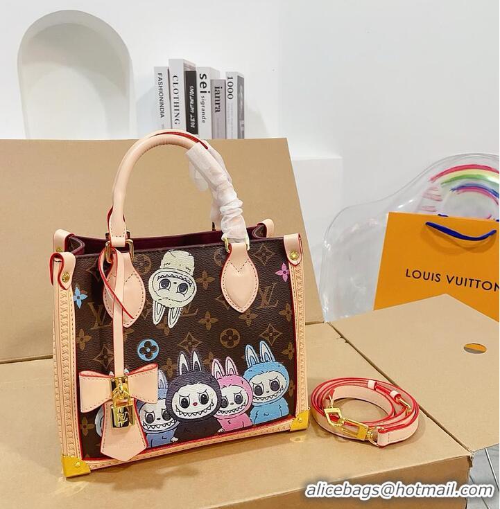 Pretty Style Louis Vuitton OnTheGo Monogram Labubu M27587 Brown 2026
