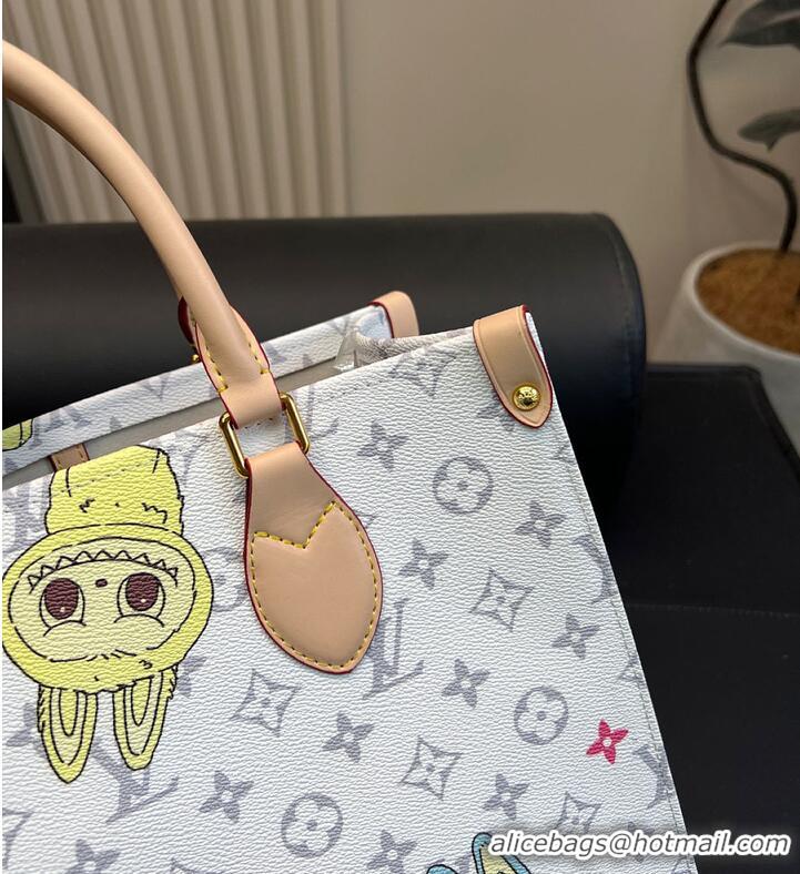 Good Taste Louis Vuitton OnTheGo Custom Labubu M27588 White 2026