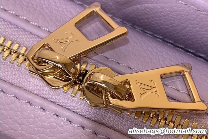 Super Quality Louis Vuitton Monogram Empreinte Leather OnTheGo East West Tote Bag M27577 Misty Lilac 2026