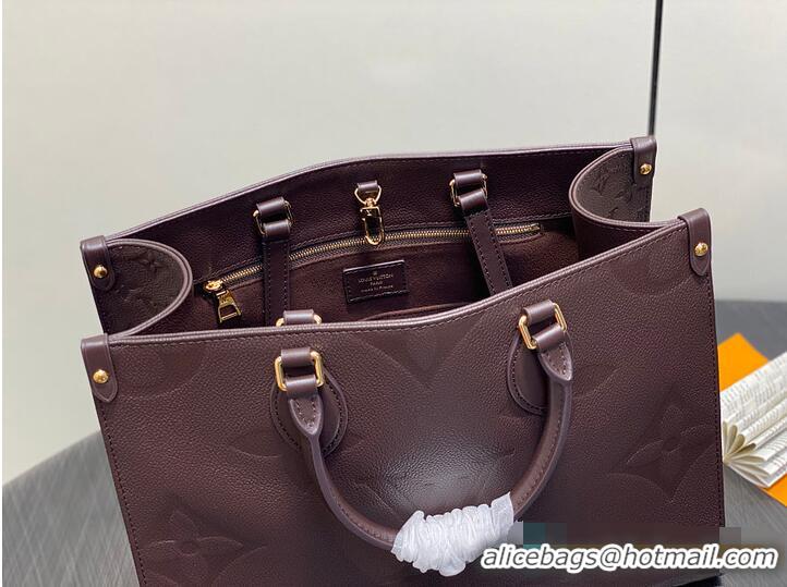 Best Price Louis Vuitton Monogram Empreinte OnTheGo MM M25523 Chocolate 2026