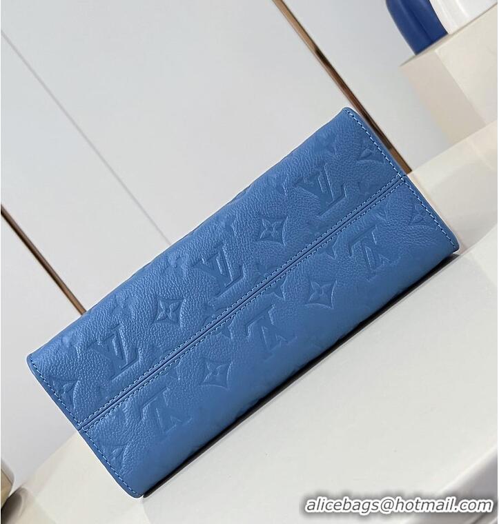 Shop Discount Louis Vuitton Monogram Empreinte Leather OnTheGo PM M46840 Blue Jean 2026