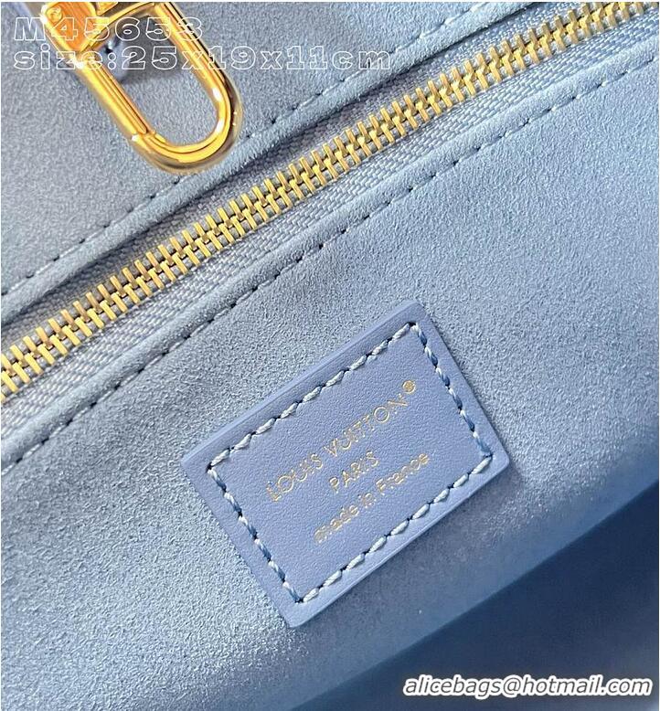 Shop Discount Louis Vuitton Monogram Empreinte Leather OnTheGo PM M46840 Blue Jean 2026