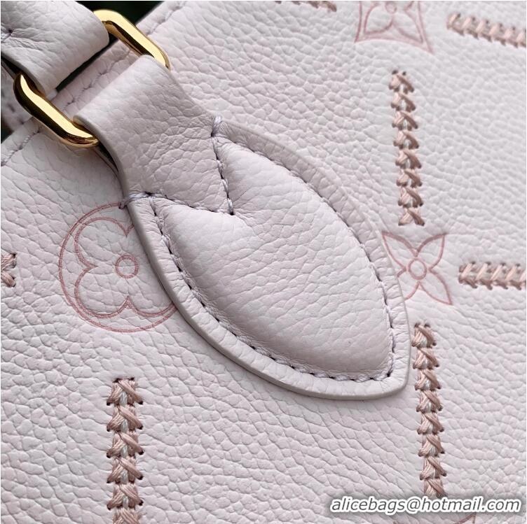 Best Product Louis Vuitton Onthego PM Monogram Empreinte Leather Light Bliss Couture M46841