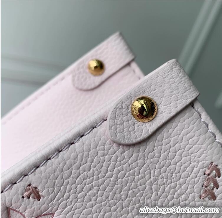 Best Product Louis Vuitton Onthego PM Monogram Empreinte Leather Light Bliss Couture M46841
