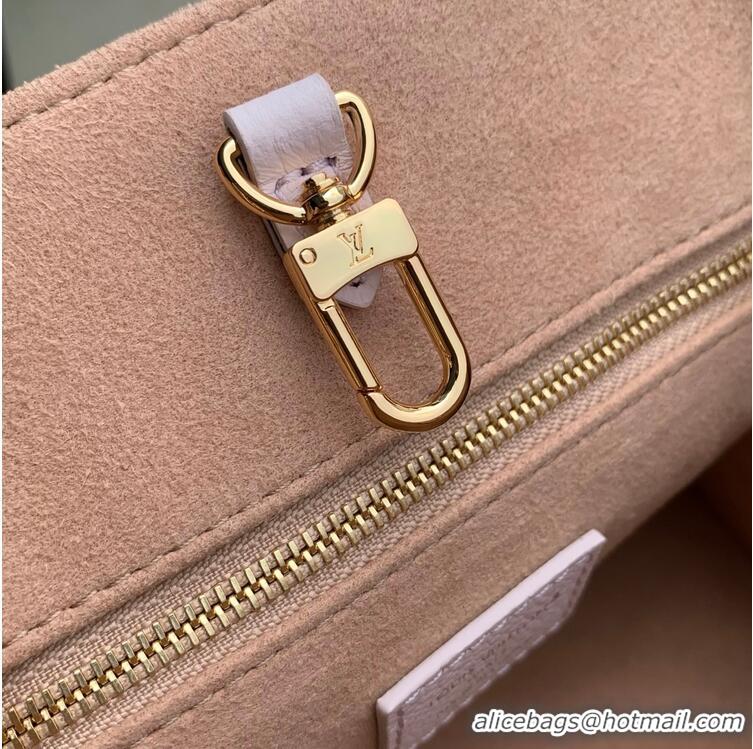 Best Product Louis Vuitton Onthego PM Monogram Empreinte Leather Light Bliss Couture M46841