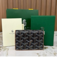 Purchase Low Cost Goyard New Card Case 020092 Black And Tan