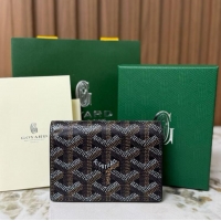 Top Grade Goyard New Card Wallet 020092 Black