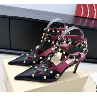 Duplicate Valentino Rockstud Studdy Black Leather Pumps 90MM 6060805