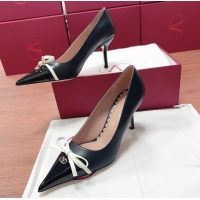 Best Product Valentino Vlogo Bepointy Slingback Pump Black Patent Leather And Kidskin 85MM 6060904