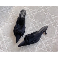 Unique Discount Balenciaga Knife Knot High Heeled Mules Black 40MM 6061111