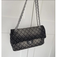 Grade Promotional Chanel Quilted Denim Jumbo Flap Bag AS1310 Grey/Silver 2026