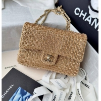 Big Discount Chanel Evening Bag Knit With Pearls AS5691 Gold 2026