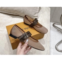 Most Popular Louis Vuitton LV Ballet Ballerina Flats Beige Mesh and Monogram Canvas 6061404