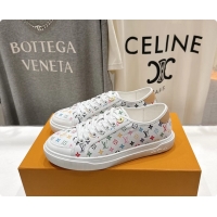 Grade Quality Louis Vuitton LV Lagoon White Multicolor Monogram Canvas Sneakers 6061408