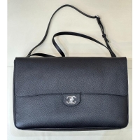 Top Quality Chanel Maxi Flap Bag Grained Calfskin AS6233 Black/Silver 2026