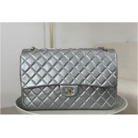 Buy Discount Chanel Classic Flap Bag in Metallic Lambskin AS2561 Silver-Tone Hardware