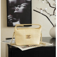 Super Quality Chanel 26P LP Hobo Tote Bag AS9841 Light Yellow 2026