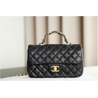 Good Product Chanel Top Handle Flap Bag in Grained Calfskin & Gold-Tone Metal AS2566 Black 2026