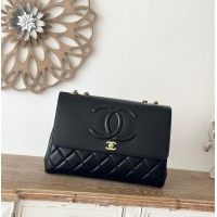 Well Crafted Chanel Oversized CC Flap Bag In Lambskin AS2567 Black/Gold 2026