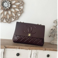 Free Shipping Chanel Oversized CC Flap Bag In Lambskin AS2567 Brown/Gold 2026