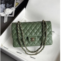 Well Crafted Chanel Classic Mini Flap Bag In Caviar With Light Gold-Tone Hardware AS2569 Dark Green 2026