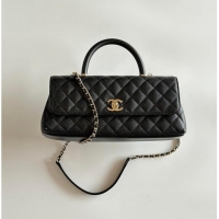 Top Design Chanel Coco Handle East-West Flap Bag Gold-tone Hardware AS6135 Black 2026