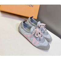 Shop Duplicate Louis Vuitton LV Sneakerina Ballerina Sneakers Gray 6061802